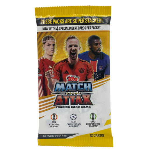 Match Attax UEFA Champions League 2024/25 Card Pack - 12 Cards