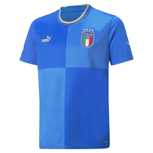 Italy FIGC Junior Home Jersey 2022 | EvangelistaSports.com | Canada's Premiere Soccer Store