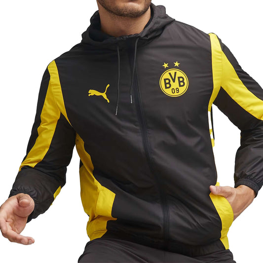 Borussia Dortmund BVB Pre-Match Football Jacket 2023/24 | EvangelistaSports.com | Canada's Premiere Soccer Store