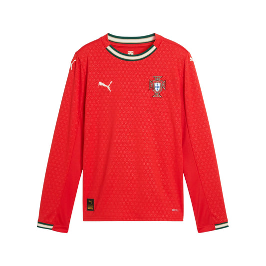 Portugal FPF Junior Long Sleeve Home Jersey 2025