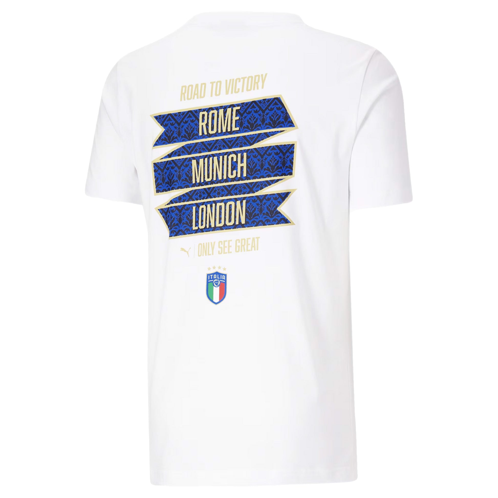 Italy FIGC Campioni D'Europa T-Shirt 2021 | EvangelistaSports.com | Canada's Premiere Soccer Store