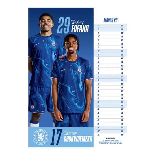 Chelsea FC Official Wall Calendar 2025