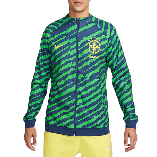 Brazil CBF Academy Pro Full-Zip Knit Soccer Jacket 2022/23