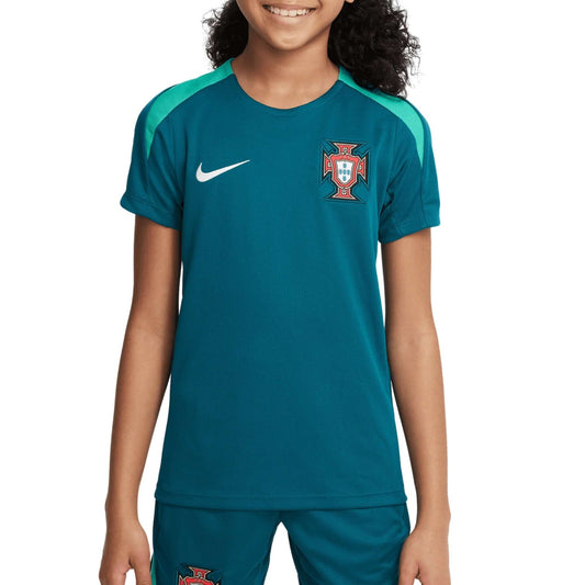 Portugal FPF Strike Dri-FIT Junior Soccer Short-Sleeve Knit Top 2024/25