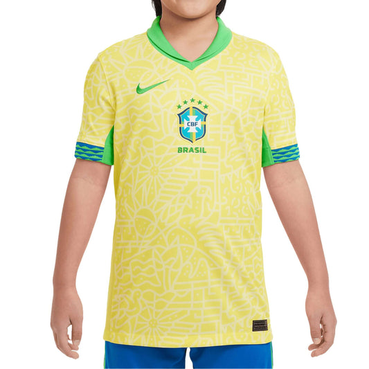 Brazil CBF Stadium Junior Home Jersey 2024/25