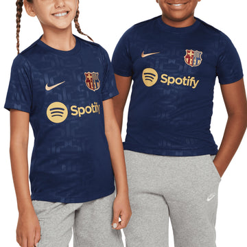 FC Barcelona Academy Pro Home Dri-FIT Junior Soccer Pre-Match Top 2024/25