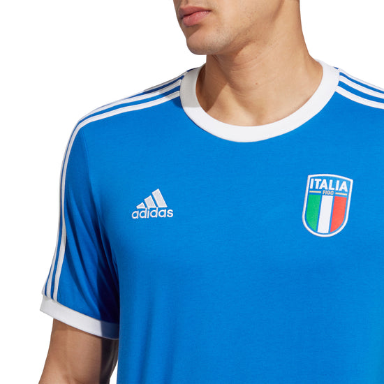 Italy FIGC 3-Stripes T-Shirt 2023 | EvangelistaSports.com | Canada's Premiere Soccer Store