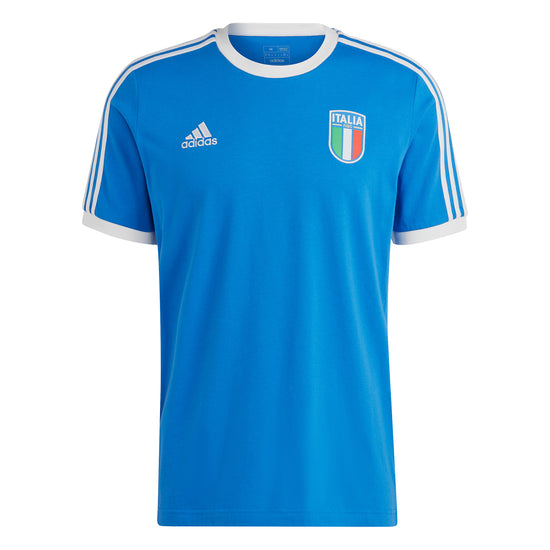 Italy FIGC 3-Stripes T-Shirt 2023 | EvangelistaSports.com | Canada's Premiere Soccer Store