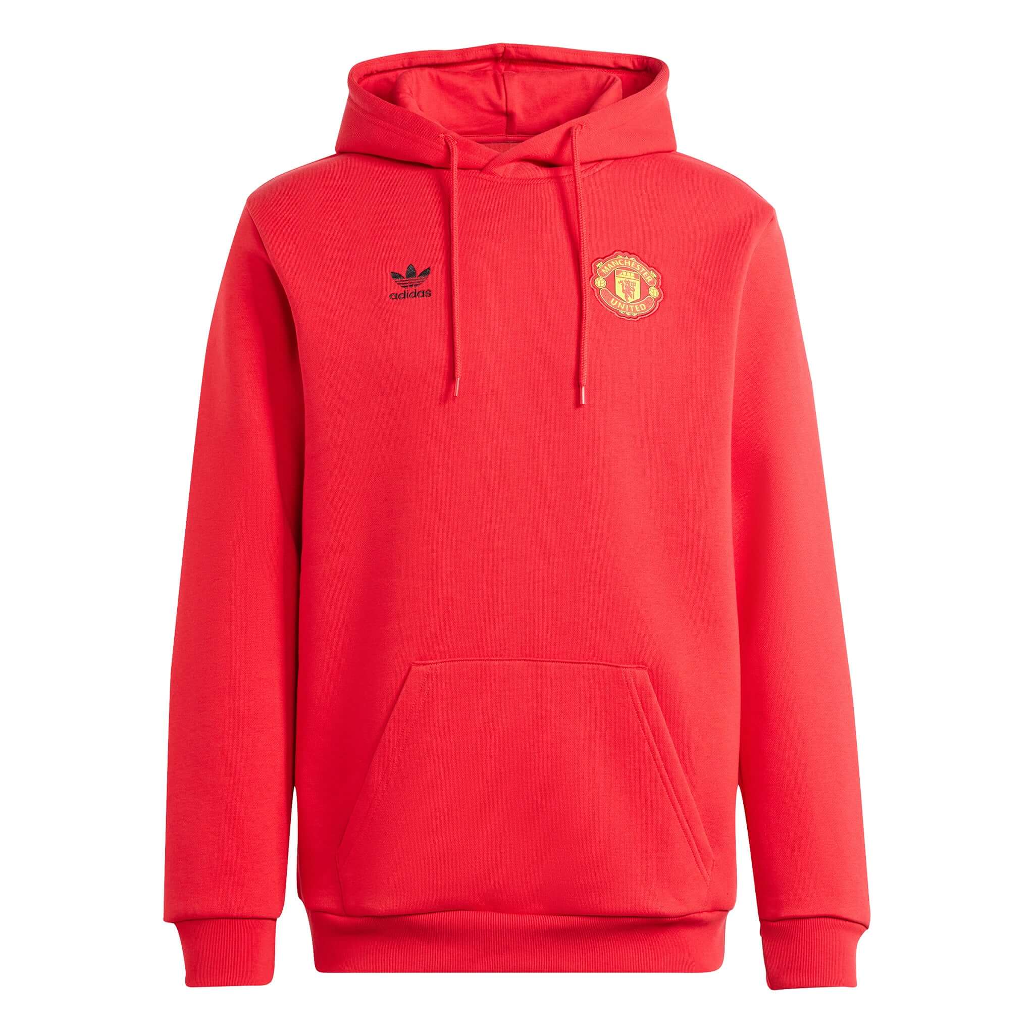 Manchester United FC Essentials Trefoil Hoodie 2023 24 adidas EvangelistaSports